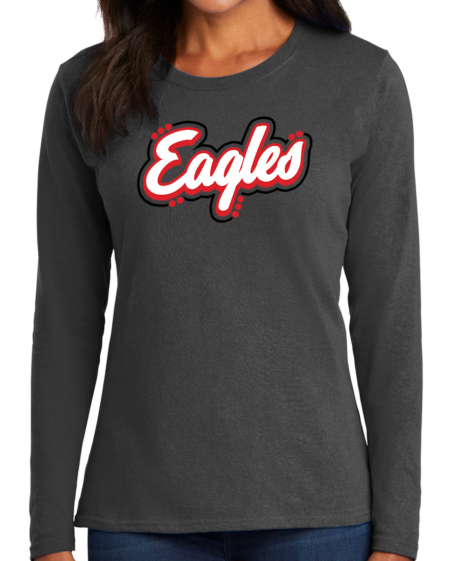 eagles gear women's Eagles Ladies' Long Sleeve Tshirt – 601 Fan Gear